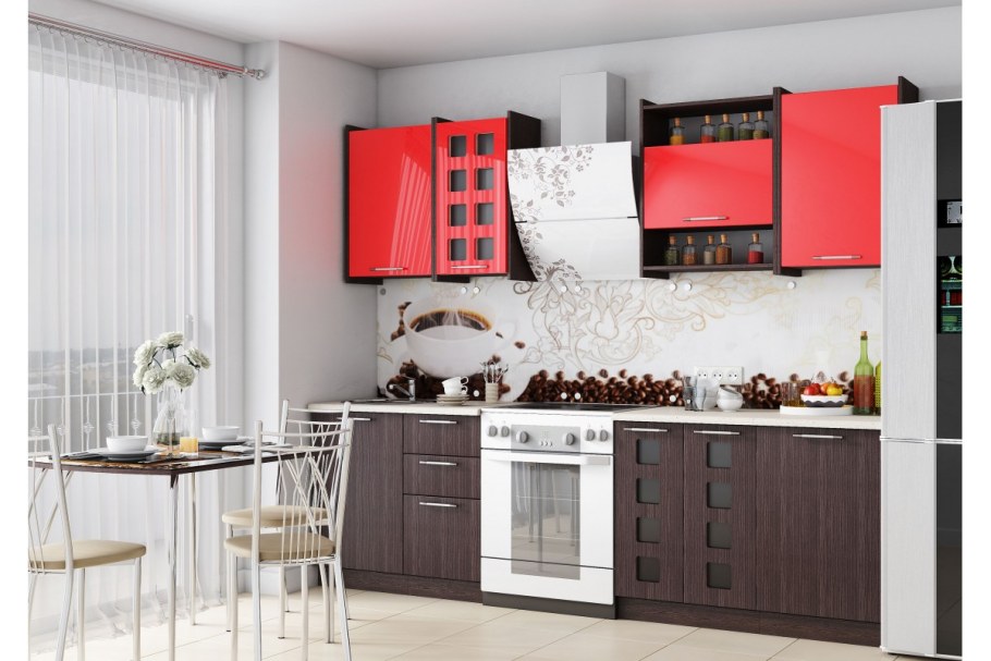 Кухонный гарнитур Легенда-34 (2.0 м) цвет Анкор грейд