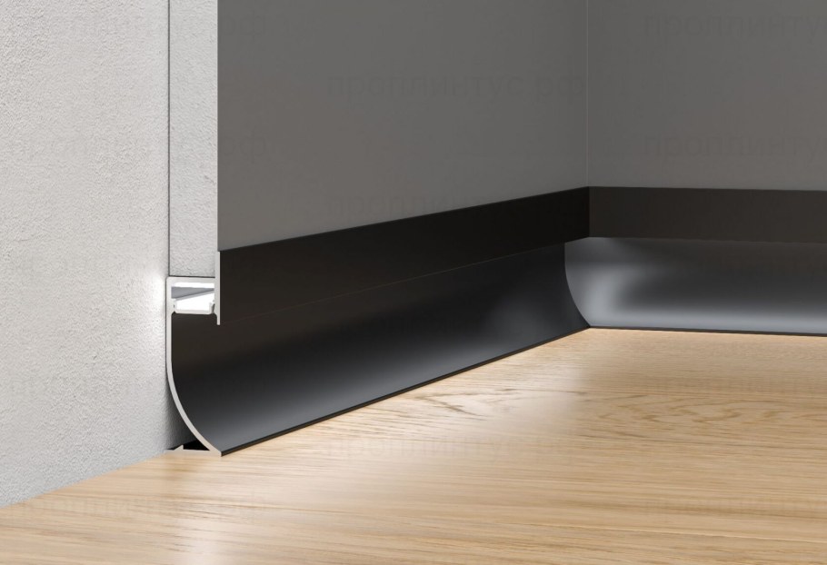 Плинтус алюминиевый теневой BS 40*12