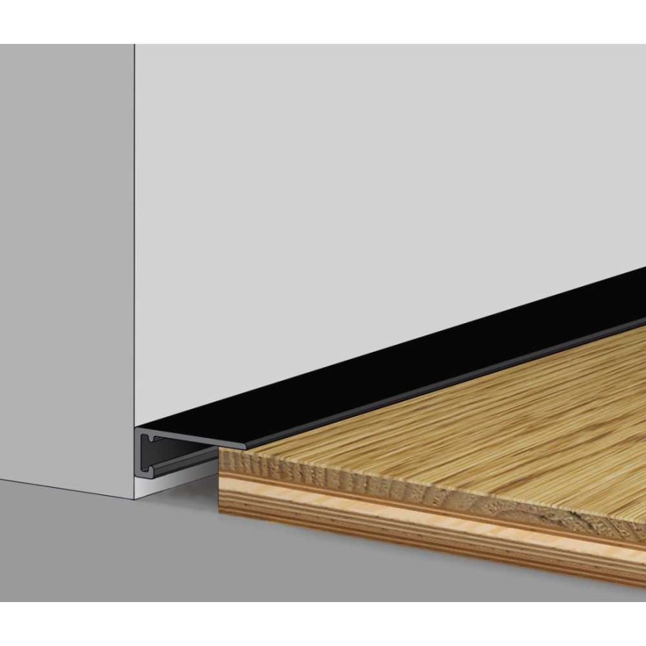 Микроплинтус /профиль лайн Ликорн с-05.25.3 чёрный