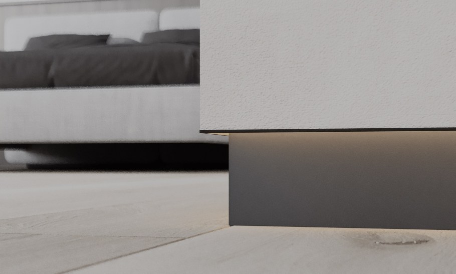 Плинтус скрытого монтажа Pro Design 323