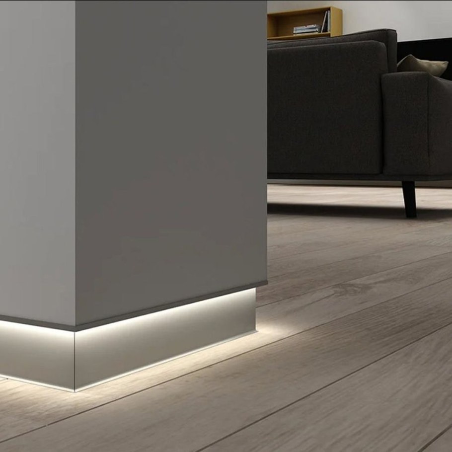 Скрытые плинтуса в интерьере