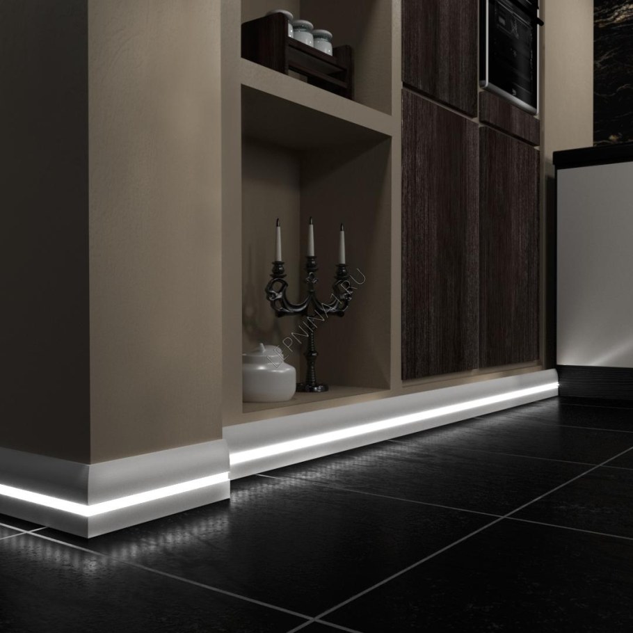 Плинтус Евровуд с led подсветкой