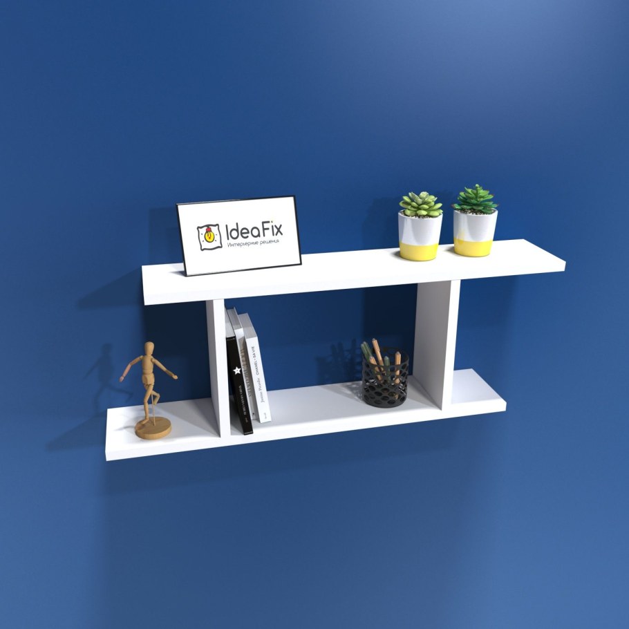 Полка ГАЙВАМЕБЕЛЬ настенная прямая лофт-1, 80х28х38 см, 1 шт.