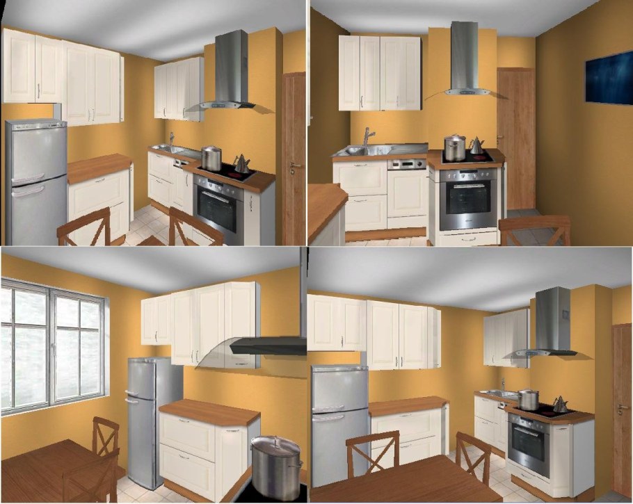 Кухня с разных ракурсов