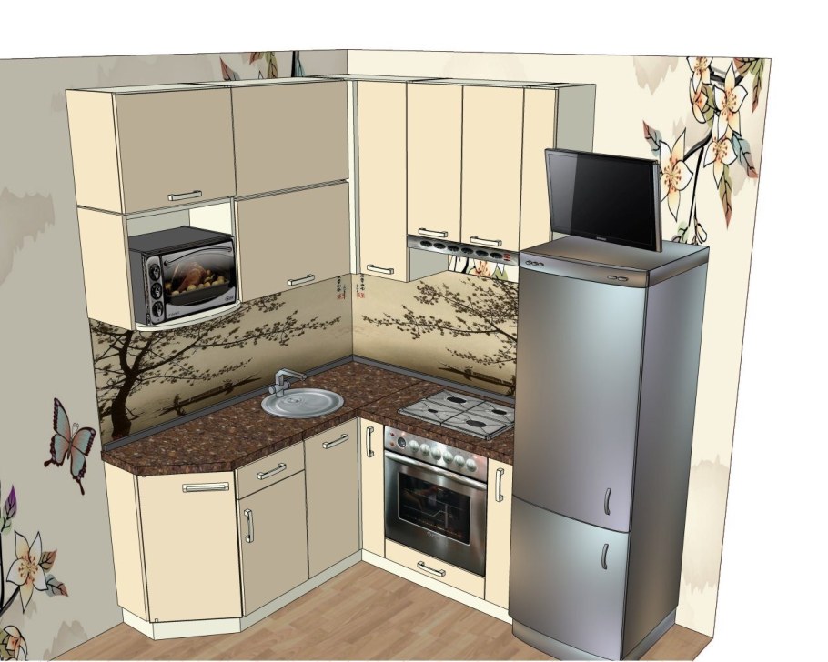 3d проект кухни
