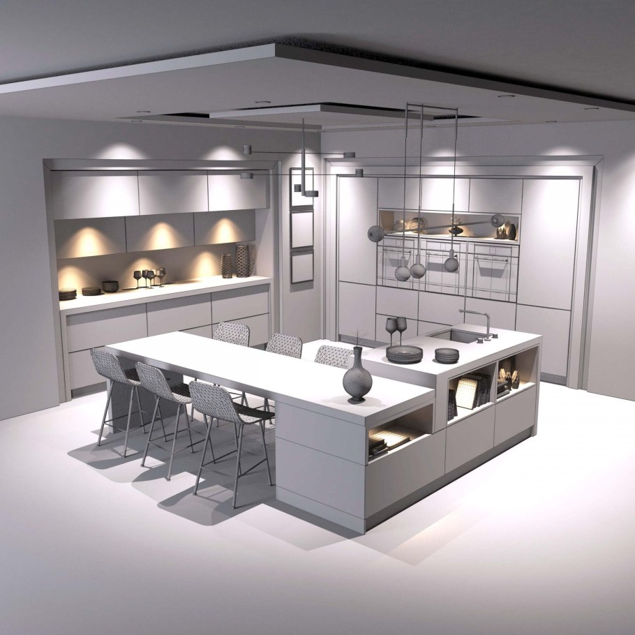 3ds Max Kitchen model