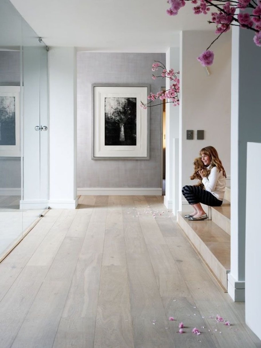 Паркет беленый дуб в интерьере