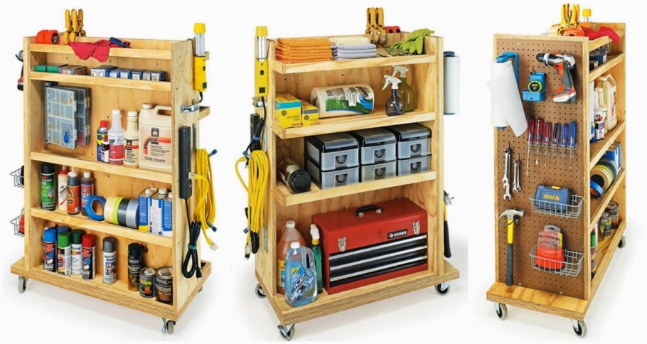 Полки для инструмента в мастерской