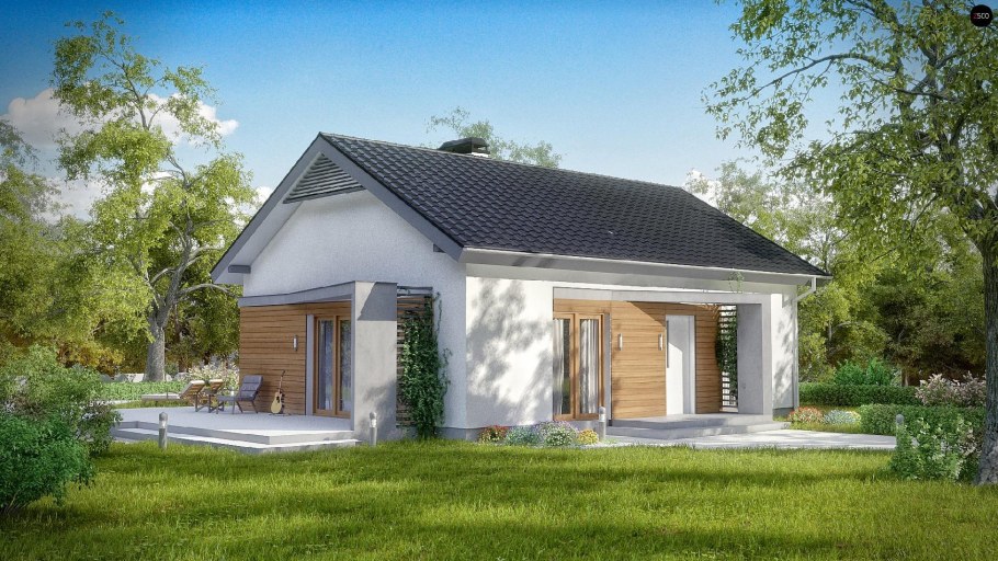 Одноэтажный дом z500 проекты домов