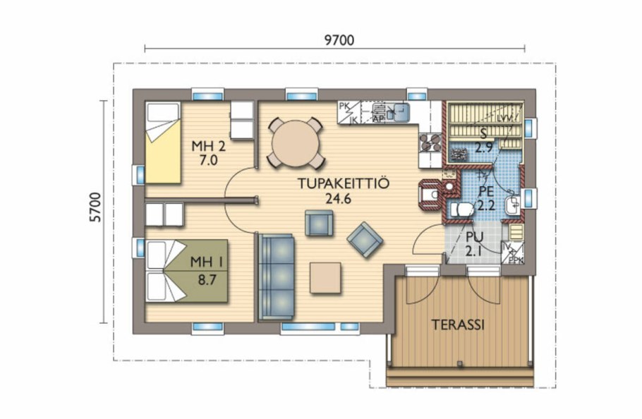 Проекты финских одноэтажных домов до 80 кв.м