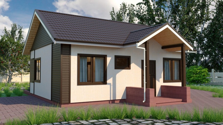 Маленький одноэтажный домик