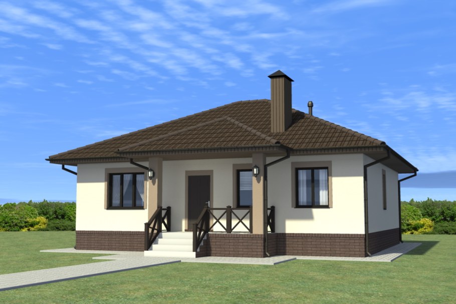 Одна этажный дом проект