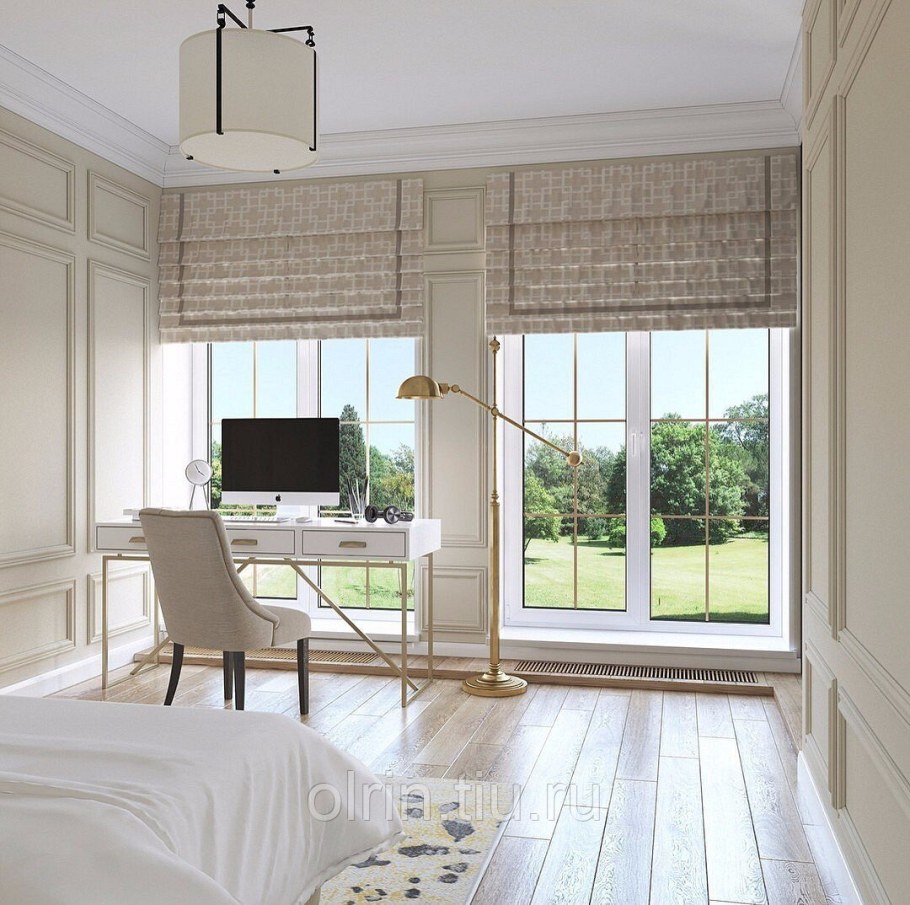 Римские шторы Неоклассика гостиная