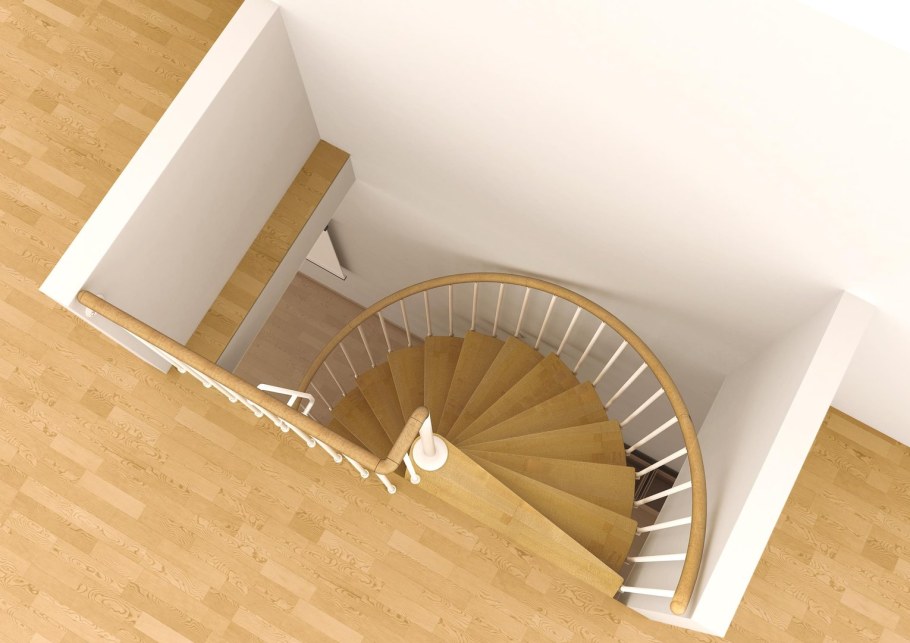 Наклонная винтовая лестница