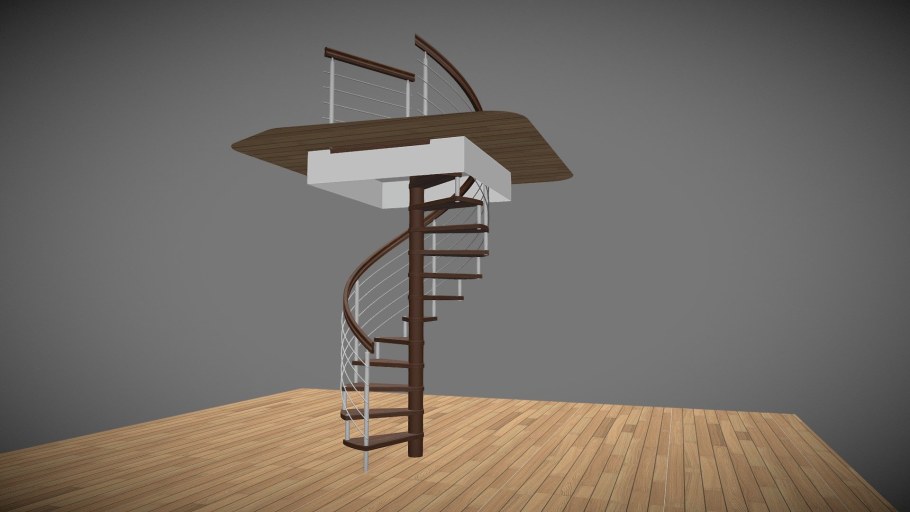 Малогабаритная винтовая лестница suono 120/60