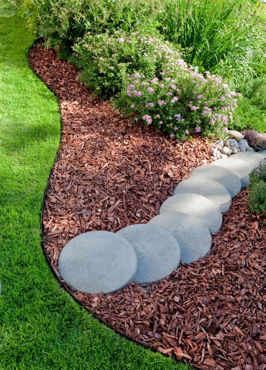 Бордюрная лента и мульча