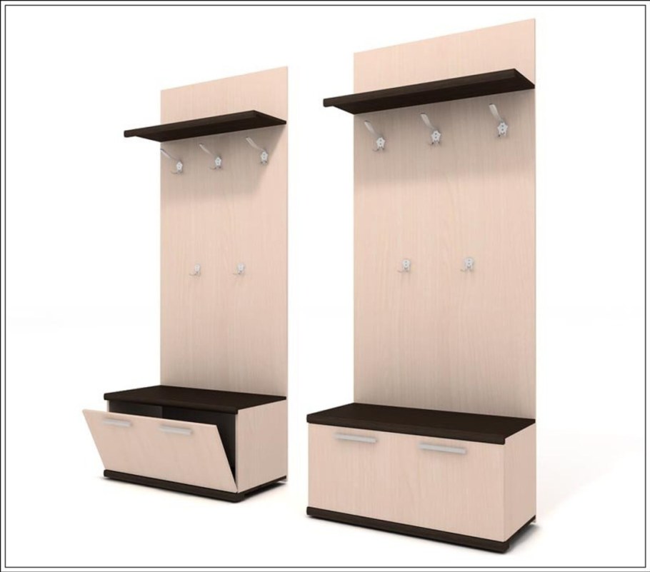 Вешалка с обувницей в прихожую