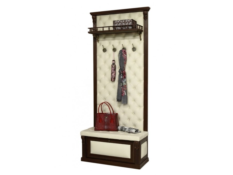 Вешалка для прихожей с банкеткой LVB-04