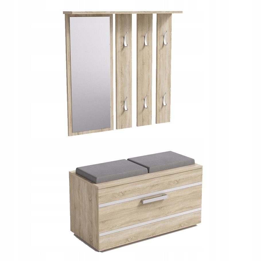 Вешалка с обувницей в прихожую