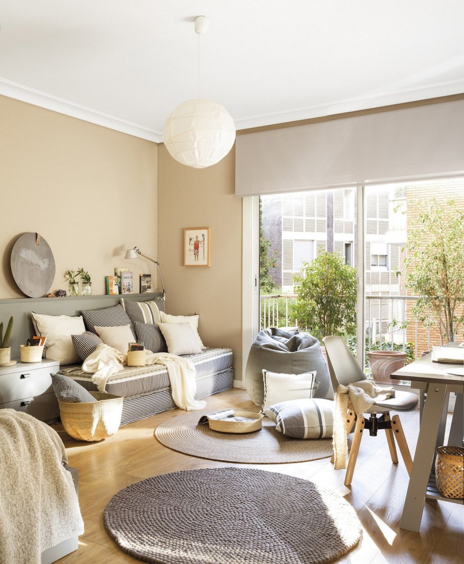 Бежевая мебель в интерьере