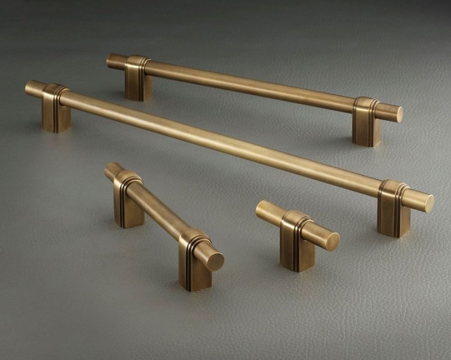 Ручка скоба Brass матовое золото