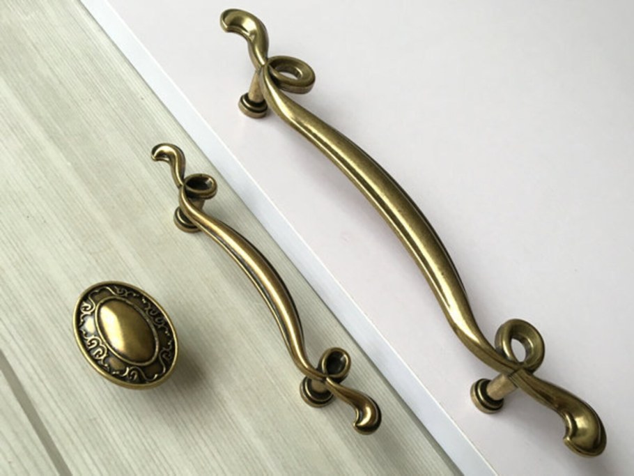 Ручка 128 мм бронза Винтаж