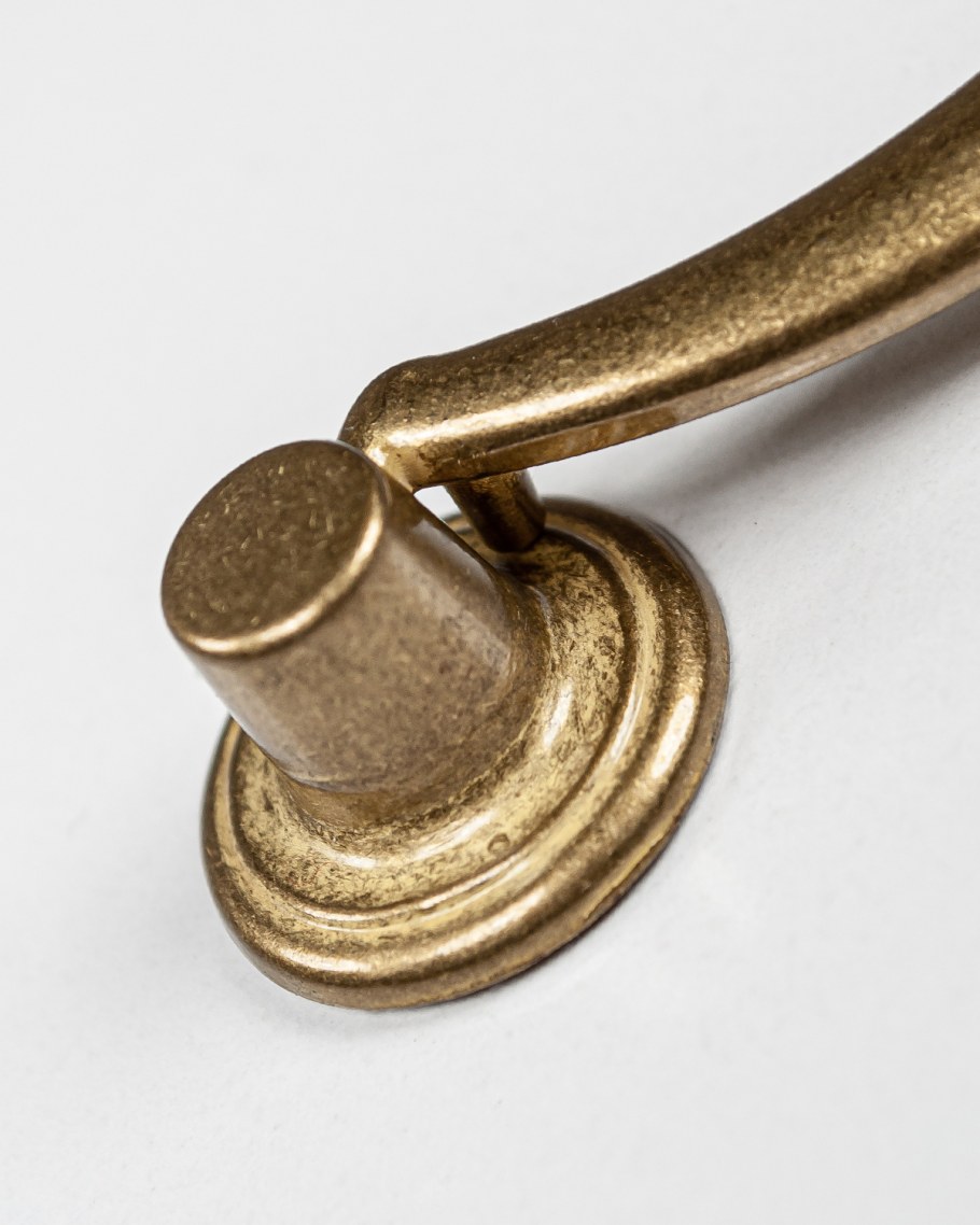 Ручка мебельная скоба бронза