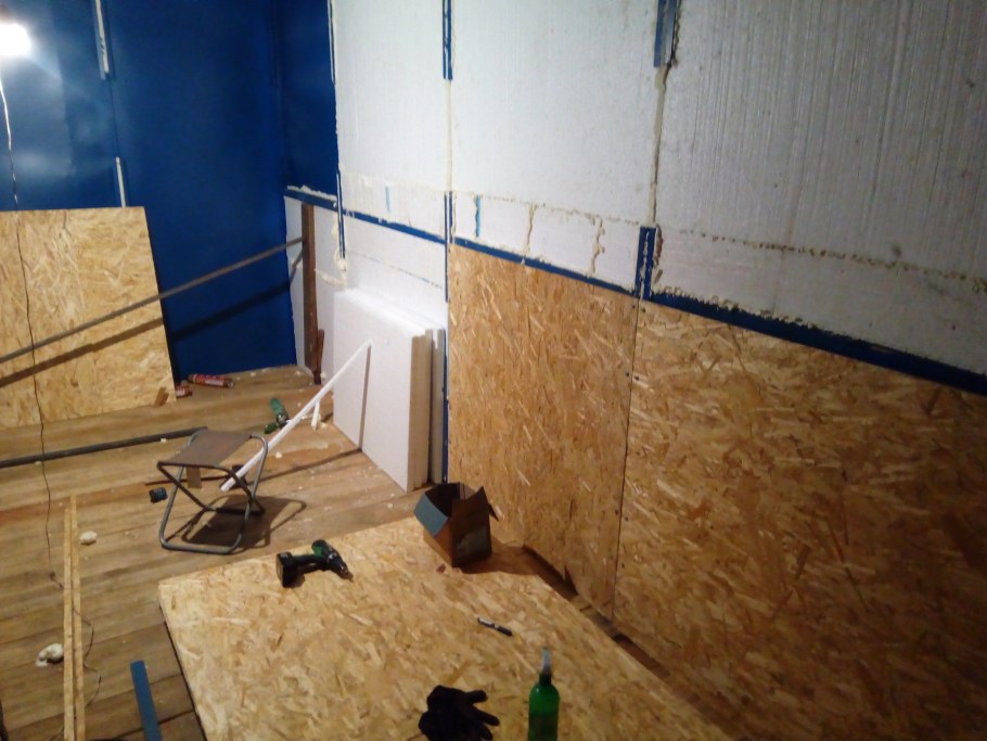 Обшивка гаража ОСП