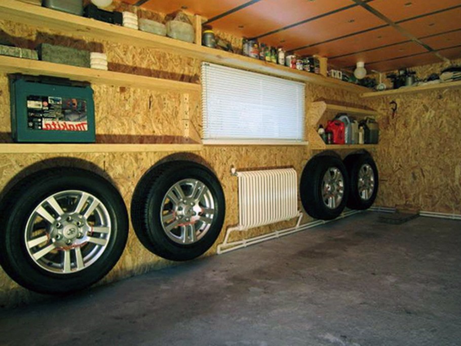 Обшивка стен в гараже