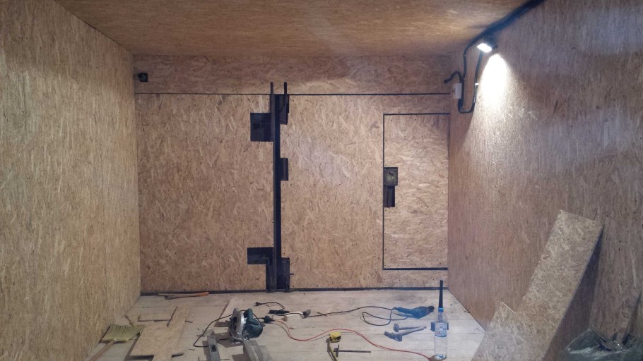 Обшивка стен в гараже