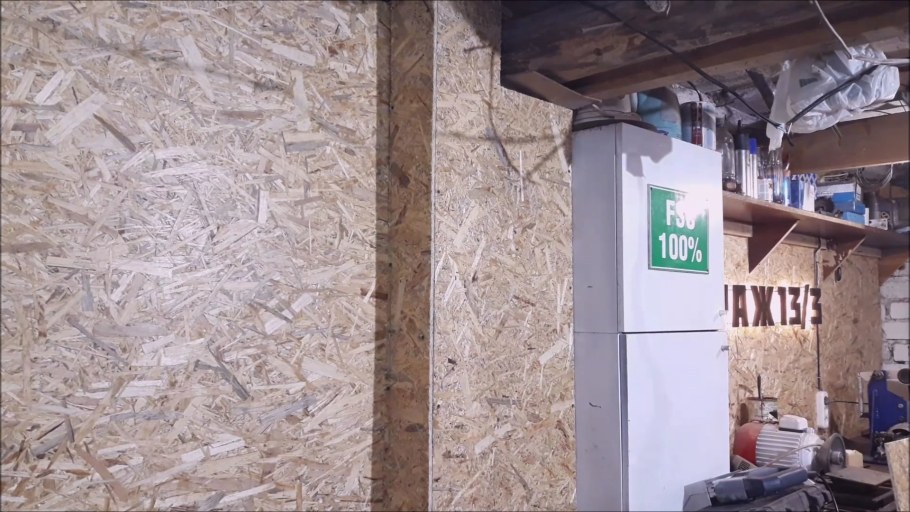 Отделка гаража ОСП