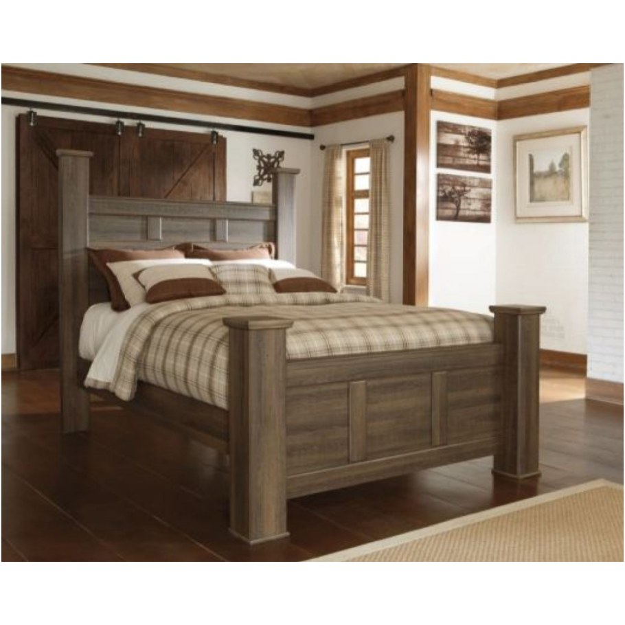 B251-67-64-98 кровать Queen Size Juararo-Dark Brown