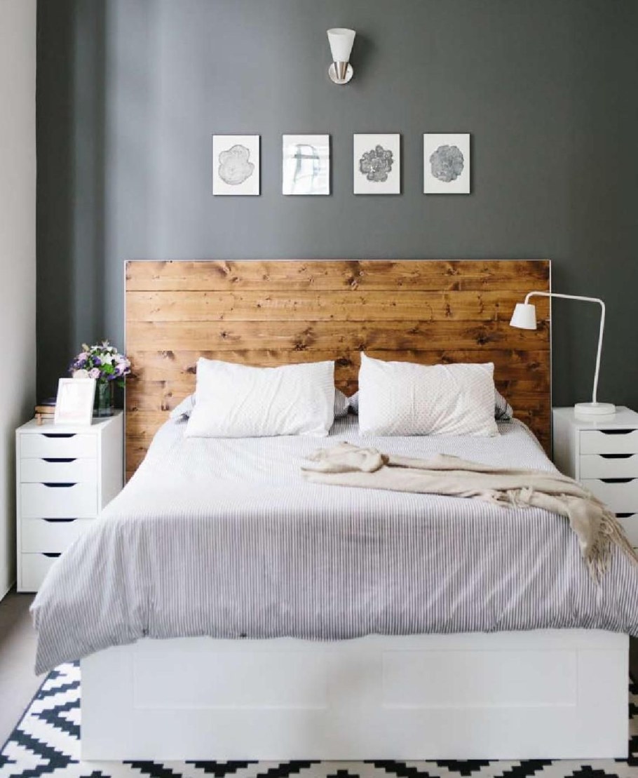 Кровать в скандинавском стиле