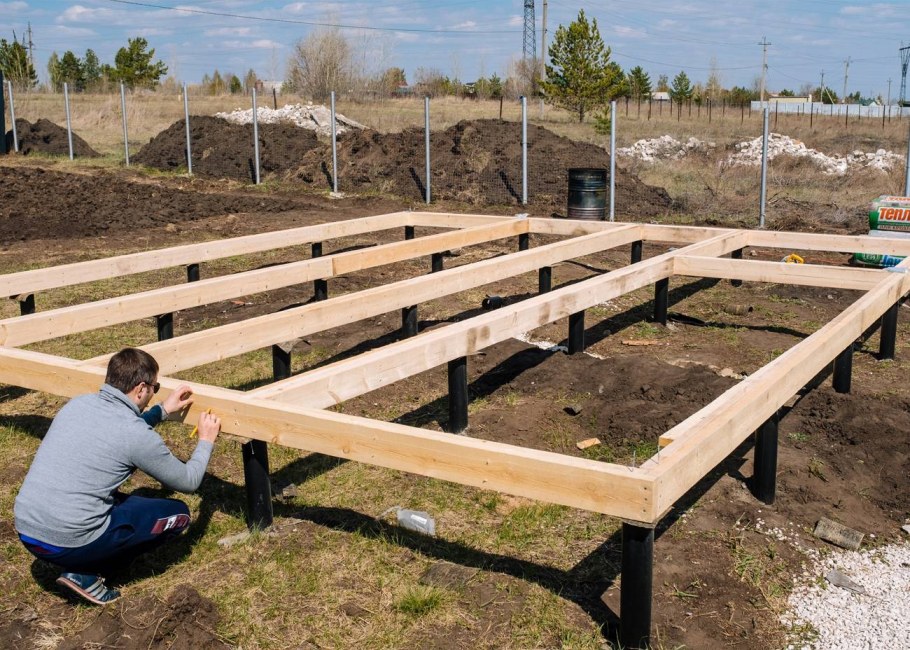 Фундамент свайно винтовой 6х5