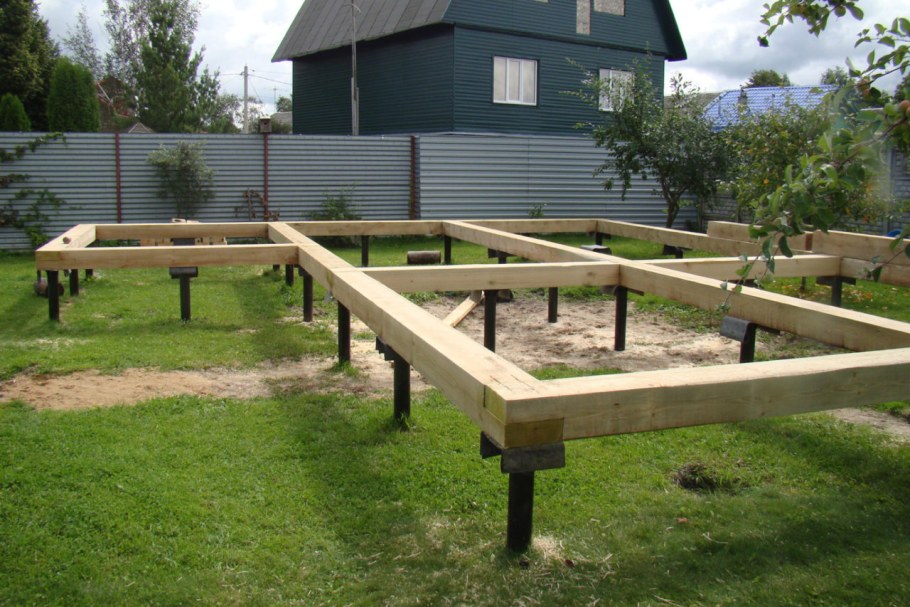 Фундамент свайно винтовой 6х5