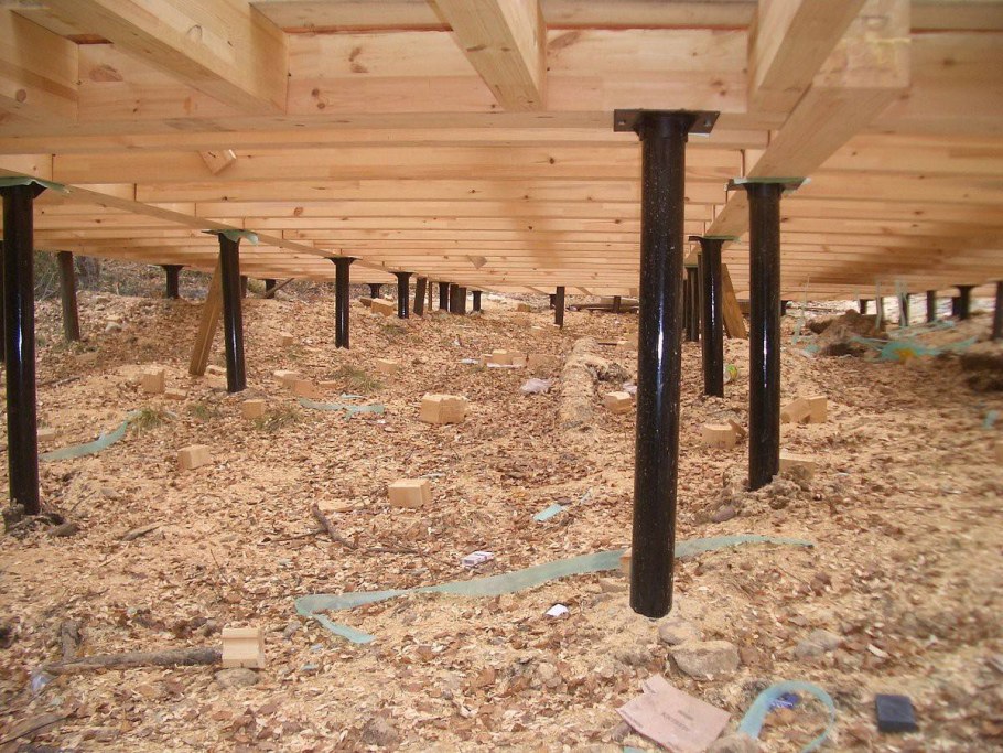 Фундамент на винтовых сваях