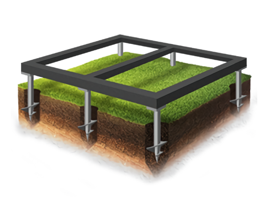 Свайно ригельный фундамент