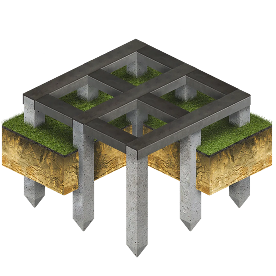 Свайно ригельный фундамент