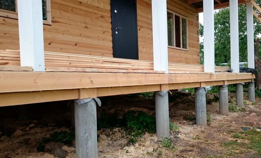 Свайный столбчатый фундамент