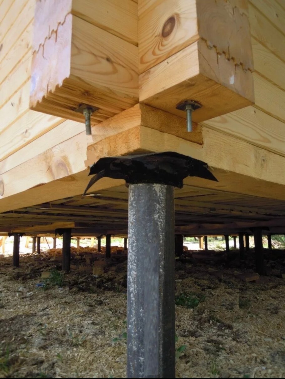 Свайно-винтовой фундамент