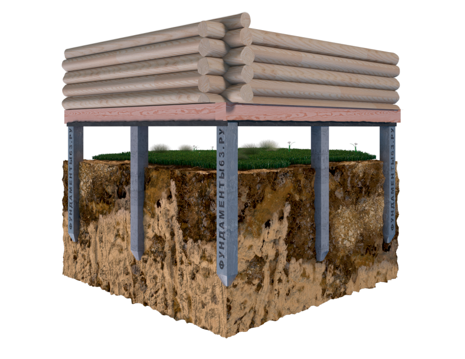 Свайно забивной фундамент