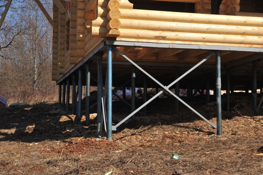 Фундамент на винтовых сваях