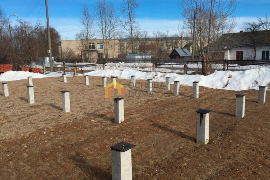 Свайно забивной фундамент