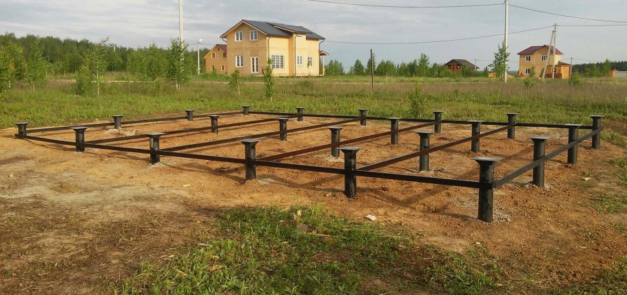 Фундамент свайно винтовой 6х5