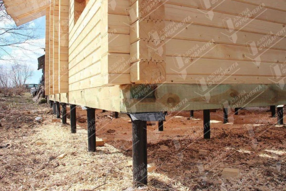 Дом на винтовых сваях