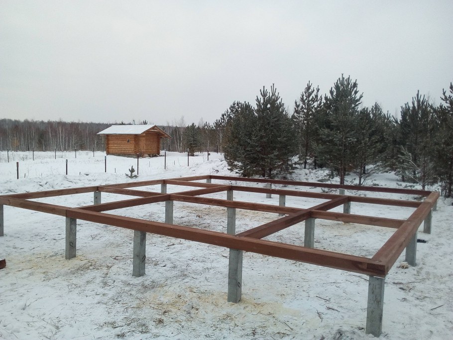 Свайный фундамент жб 6х9