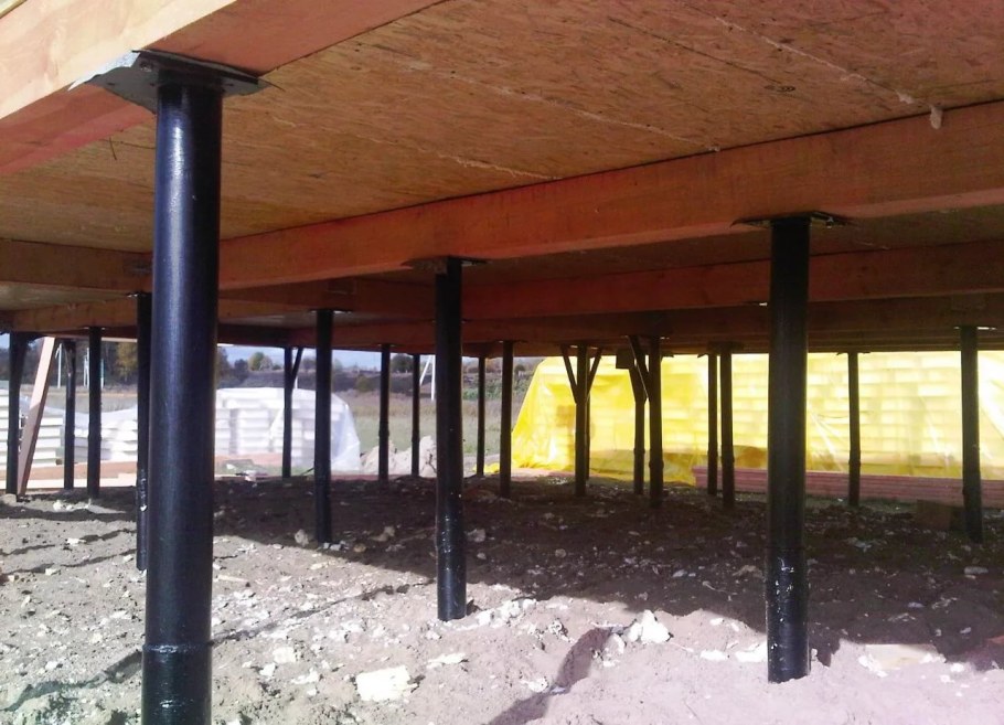 Фундамент на винтовых сваях