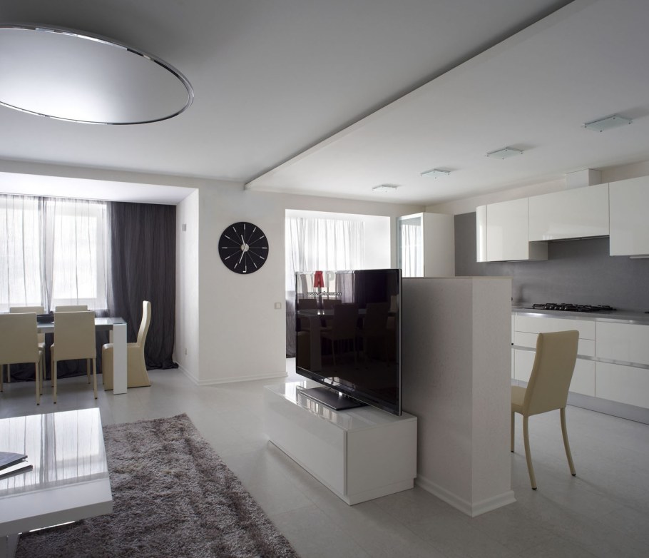 Кухня гостиная современный Минимализм