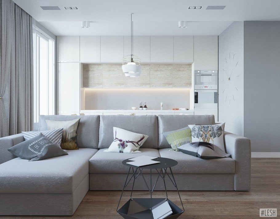 Гостиная в стиле Минимализм 30кв м