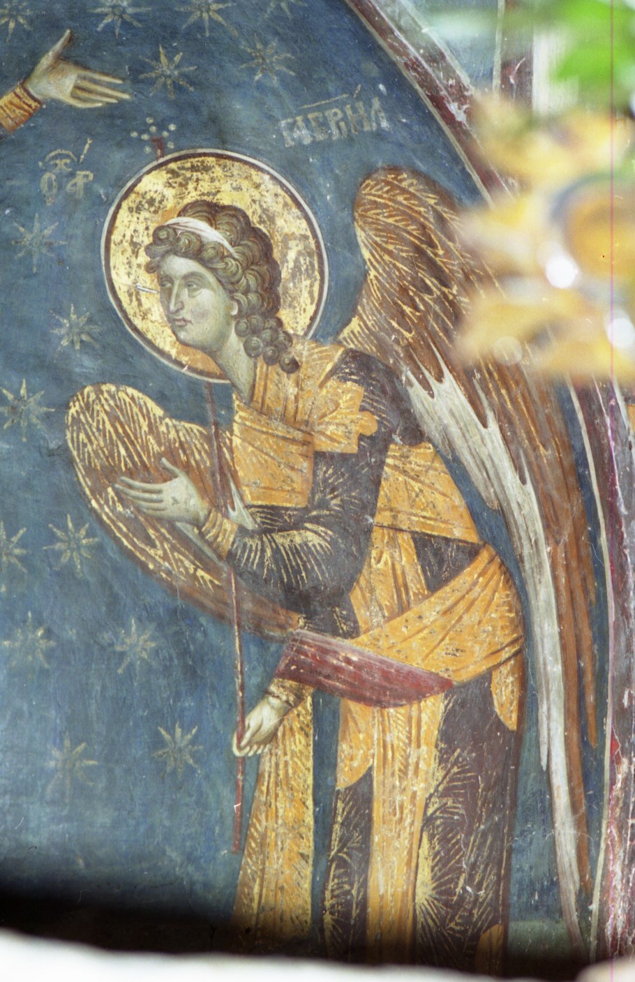 Ангел фреска Византия